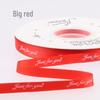 1cm Narrow Printed English Ribbon - Gift, Baking, and Florist Polyester Ribbon