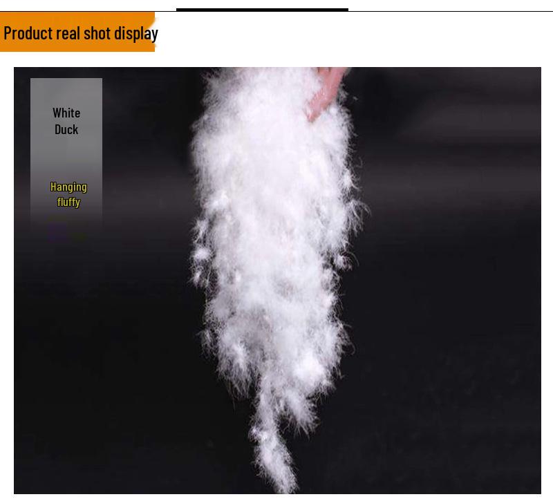 98% White Duck Down Feathers for Quilts & Clothing Filler