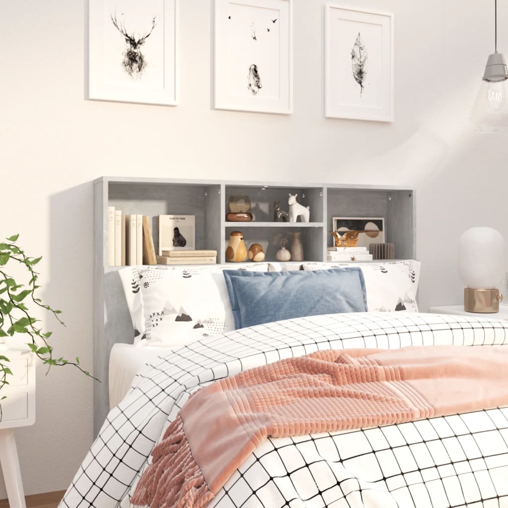 Schlafzimmer modernes Kopfteil mit Ablage zur Aufbewahrung, ohne Bettgestell und Matratze, 120 x 19 x 103,5 cm