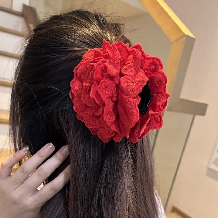 Fashion Lady Hair Claw Clip Lace Flower Claw Clip Hair Claw Chic Hair Ornament