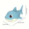 1Pc Summer   Cartoon Shark Baby Water Play Toy With Wind Up Chain, Outdoor Beach Toy, Shower Toy, Bath Toy