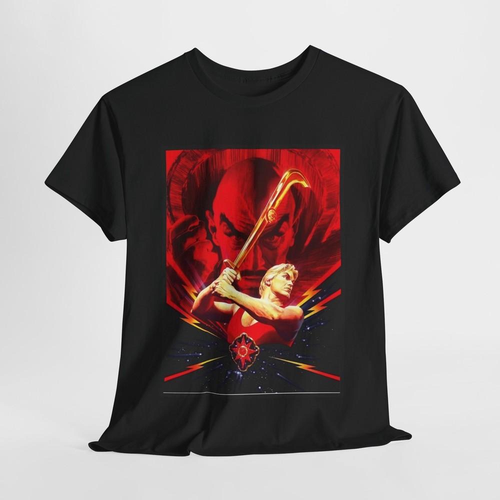 Flash Gordon Vs Ming the Merciless T-Shirt, Sci-Fi Graphic Tee, Custom Poster