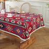 Bohemian Geometric Pattern Tablecloth Cotton Linen Rectangular Dining Table Cover Tea Table Runner