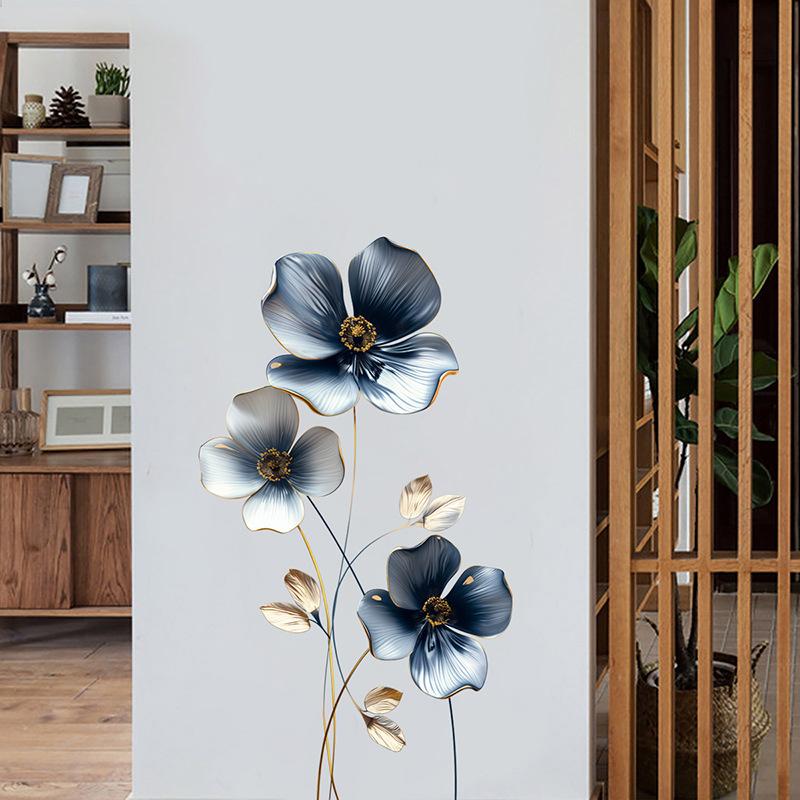 Large Four Leaf Clover Wall Stickers for Bedroom Living Room Home Decor Vinyl Decals Self Adhesive Removable Floral Stickers for Walls