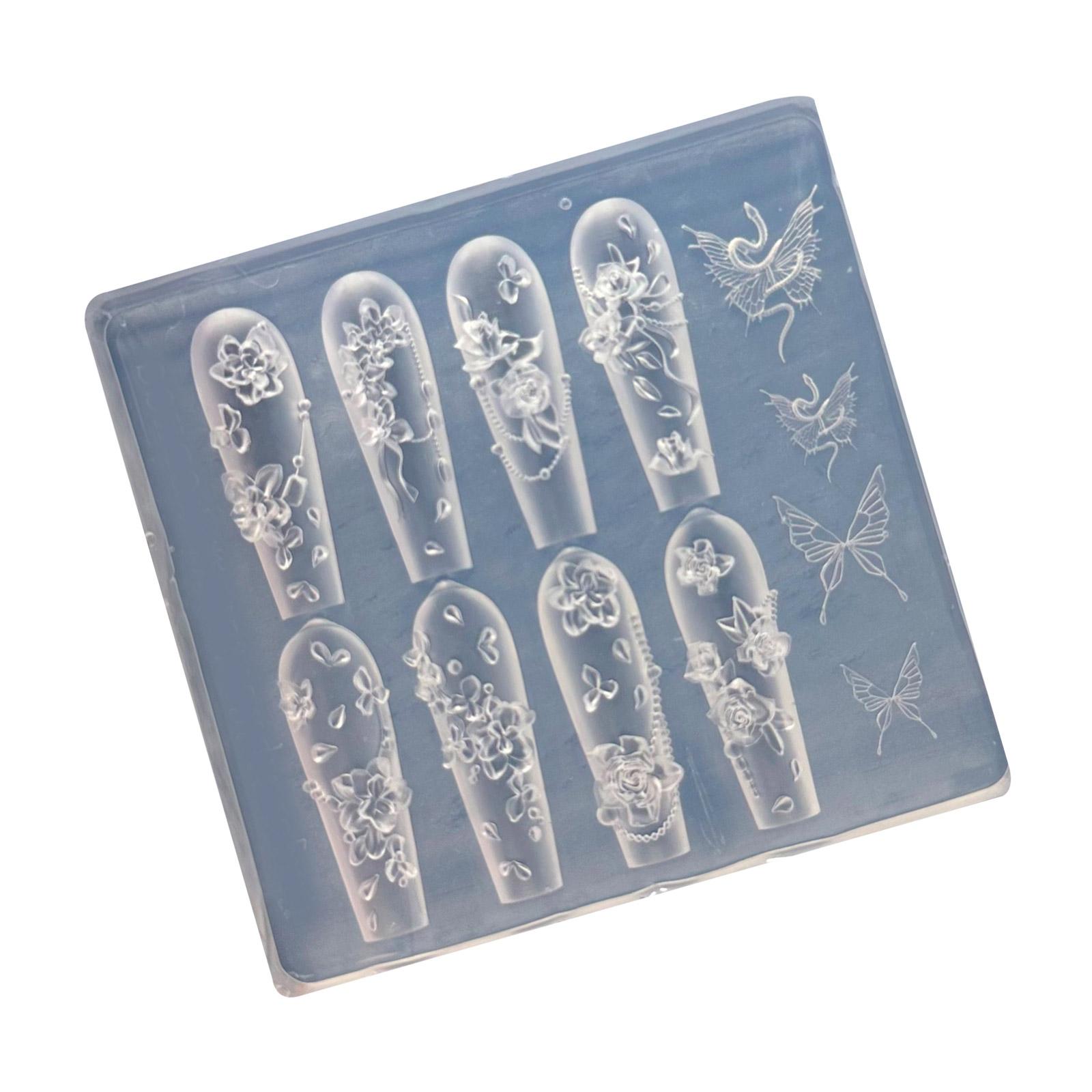 

Силиконовые 3D формы для украшения ногтей в форме розы, маленькие аксессуары, формы для рукоделия, подарок для любителей красоты