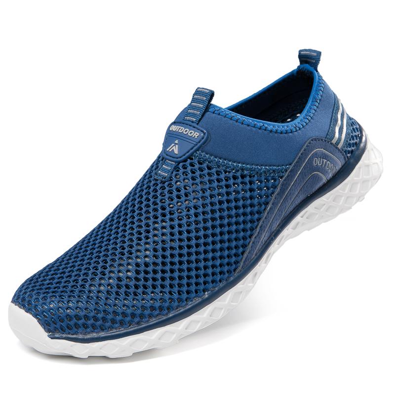 Yeni yaz file yüzey nefes alabilen günlük spor ayakkabılar erkek ve kadın sevgililer için açık hava yürüyüşü hafif büyük beden ayakkabılar