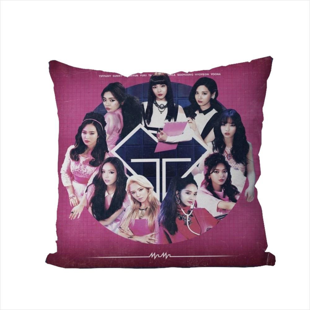Girls Generation Pillow Case For Car Sofa Decorative Home Doublesided Print Plush Square Throw Pillow Cushion Cover