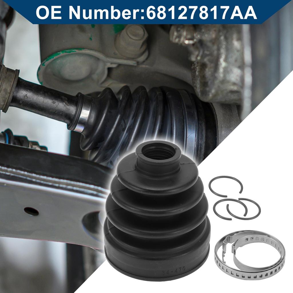 Hihaha Jeep Compatível Compass 2008-2014 2016-2017AA Kit Coifa Junta Homocinética (com Grampo) Constante Interna