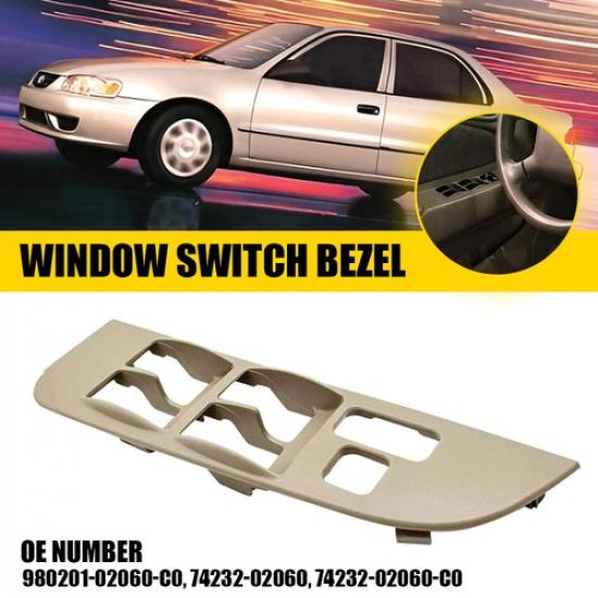 Driver Side Master Power Window Switch Bezel Trim Panel For Toyota Corolla 98-02