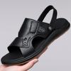 Fashion Men's High-quality Casual Sandals Summer Waterproof Soft Sole Comfortable Beach Shoes Fashion Male Dual-purpose Driving Slippers