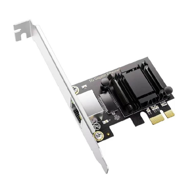

5G Pcie To RJ45 Networking Card PCIE Networking Card 10/100/2500/5000Mbps RTL8126 Chip Gigabit Ethernet Card For Desktop 1