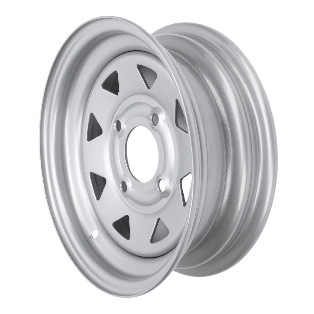 Anhängerradfelge 12 Zoll Silberfarben 12x4 4 114.3 Anhängerradfelge Ersatz für Frachtboot