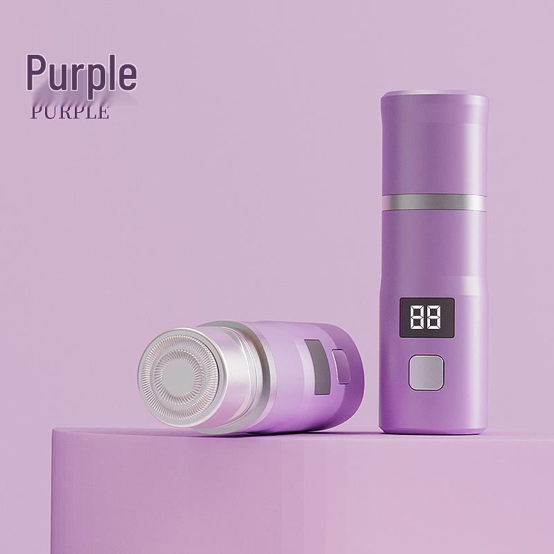 Kompakter USB-aufladbarer Damenrasierer für Gesicht & Bikini - Haarentferner in Lippenstiftgröße