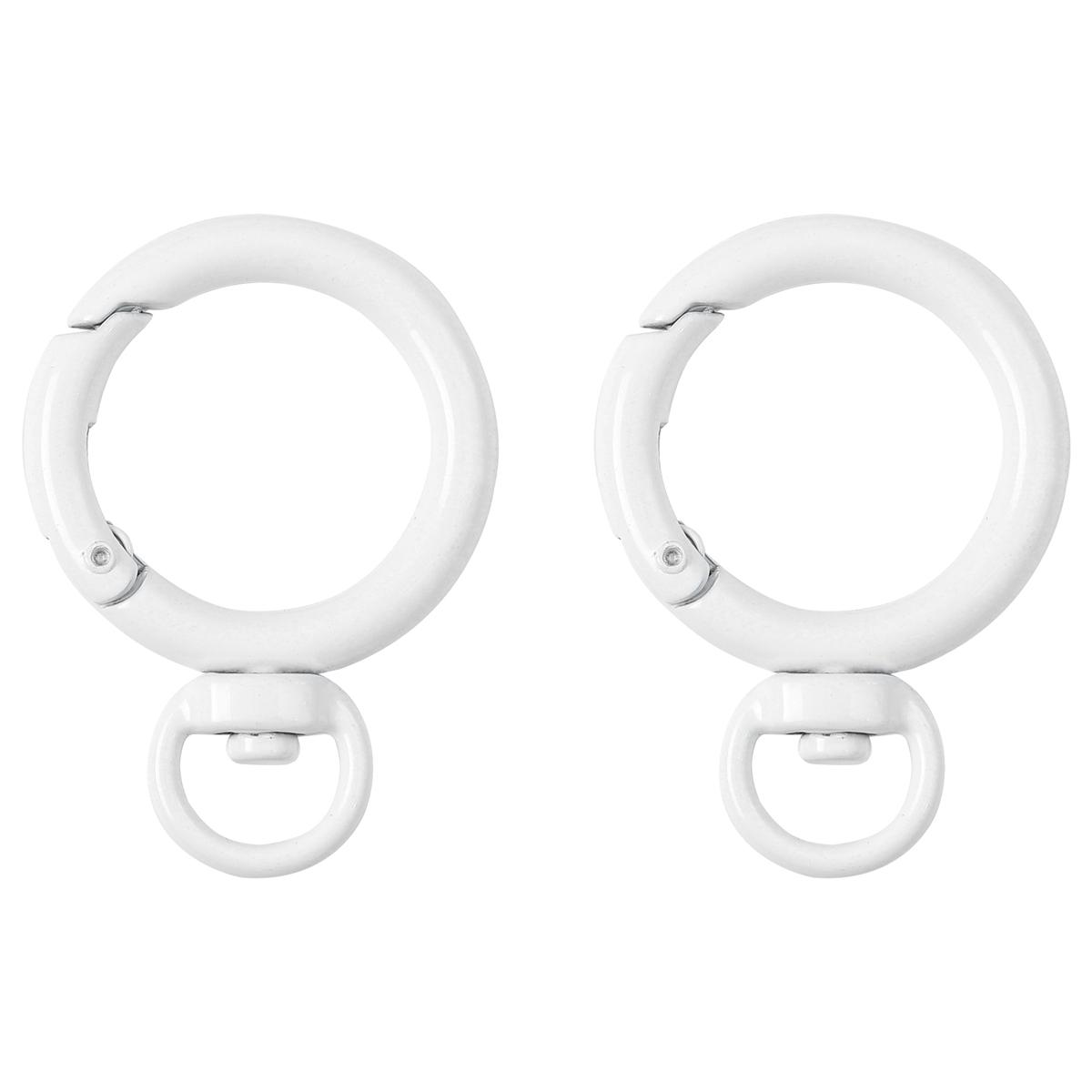 

1-5 шт. карамельного цвета круглый брелок «Любовь» пружинные застежки для сумки «сделай сам» крючок для собаки пряжка разъем аксессуары 27x39mm 2pcs белый