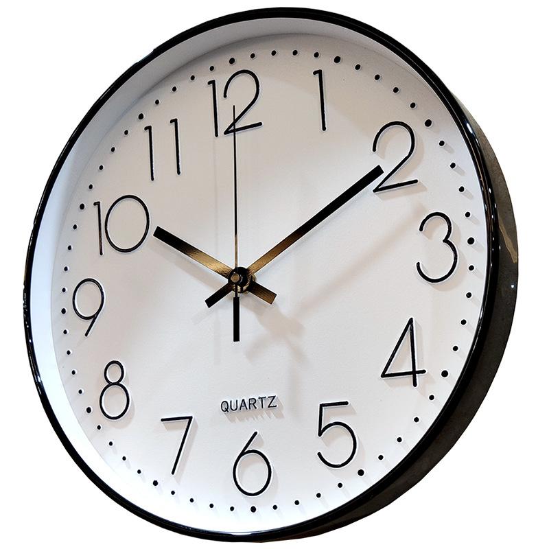 

10-дюймовые кварцевые часы, подвесные, для обустройства дома, точные модные настенные часы с батарейным питанием, домашний декор