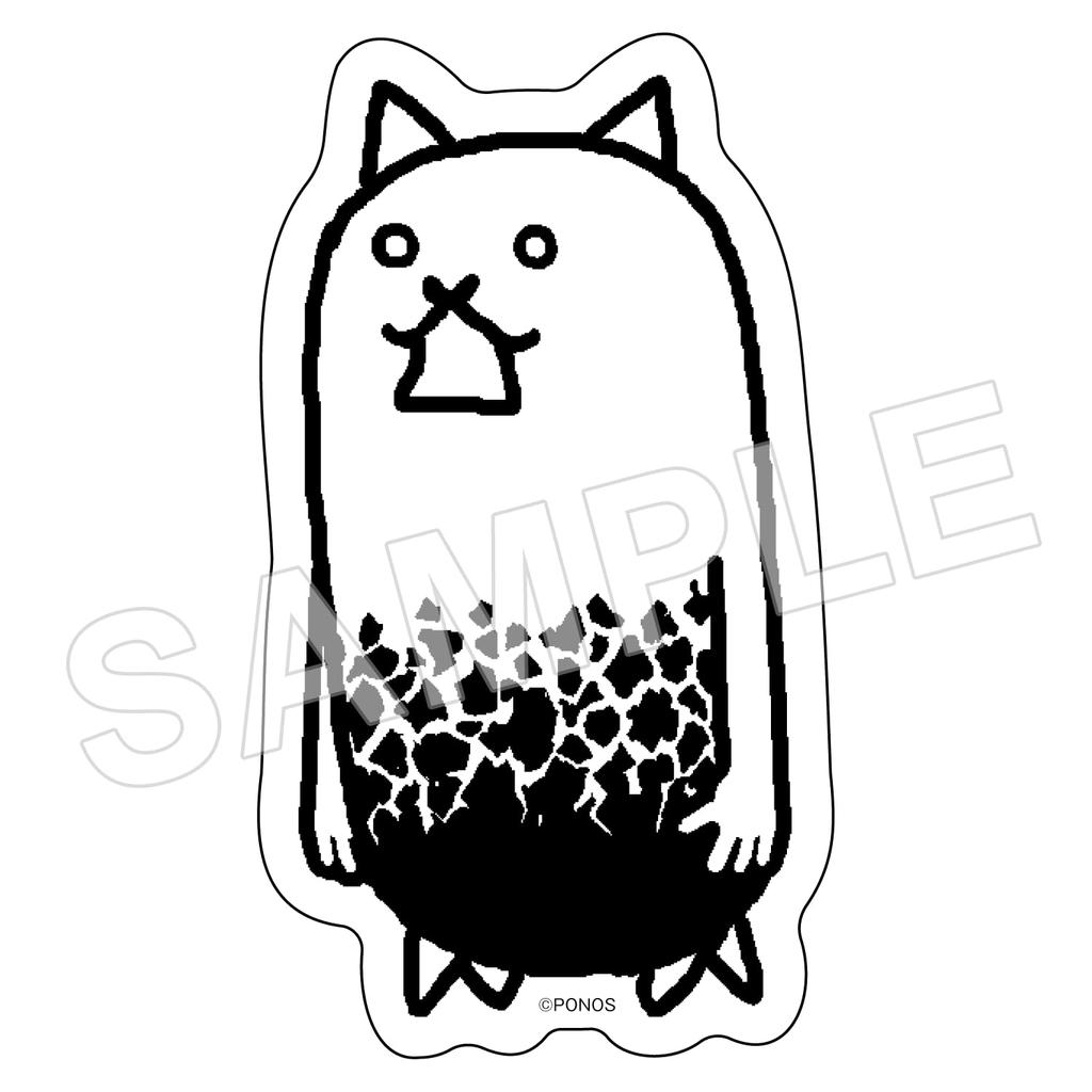 Nyanko Daishouten Original Sticker Crazy Tank Cat from The Battle Cats Set