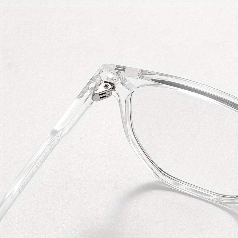 Transparent Computer Glasses Frame Women Men Anti Blue Light Square Eyewear Fashion Ins Style Versatile Ultra Light Glasses Frame Unisex
