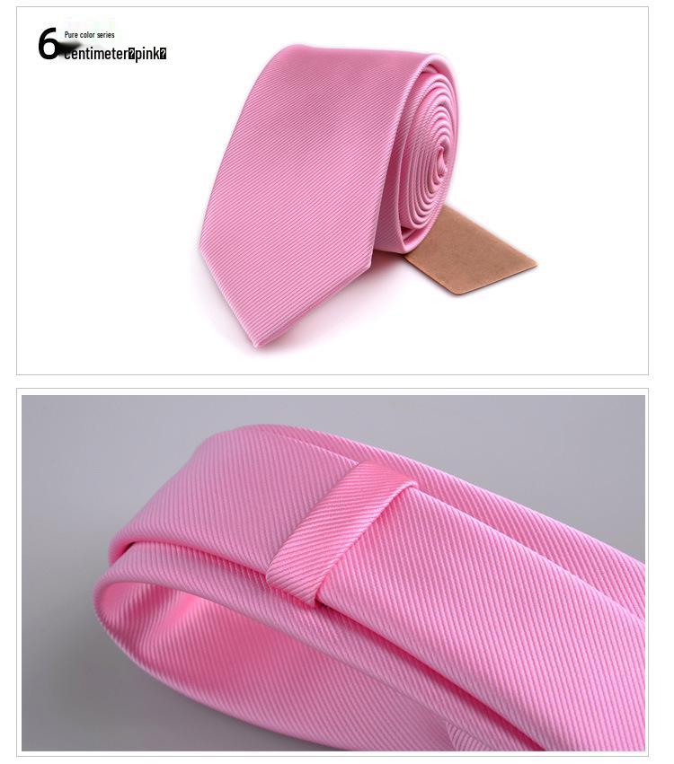 

Мужской узкий галстук однотонного цвета в корейском стиле (6см) - Формальный/Повседневный, Модный для Бизнеса и Свадьбы - Красный, Синий, Черный