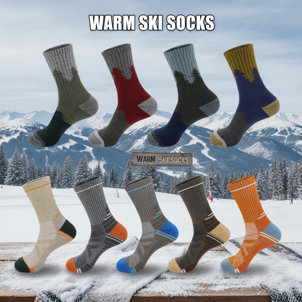 Wear-resistant Hiking Socks High Elastic Winter Sports Socks Warm Ski Socks  Cycling