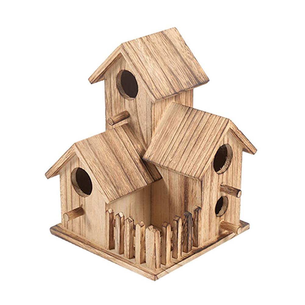 

Птичье гнездо, наружная резьба по дереву, украшения, деревянное гнездо для птиц, сплошная вилла для птиц, дом, поделки, сад, двор, дом для колибри