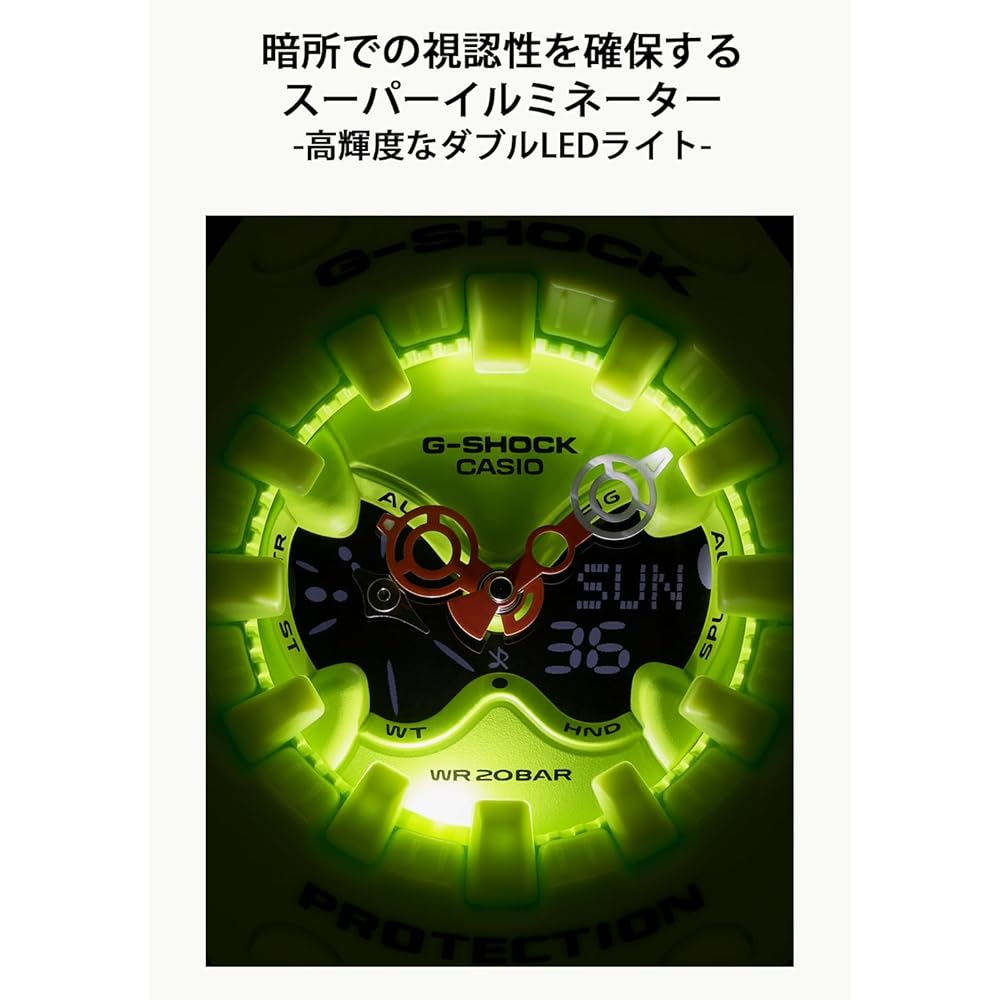 Casio G-Shock GA-V01-9AJF Men's Watch Neon Yellow Digital Waterproof Timepiece