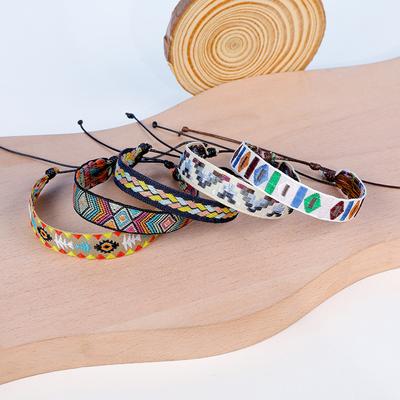 Böhmischer ethnischer Stil, Tragegurt, künstlerisches Armband, grenzüberschreitendes bedrucktes Stoffarmband, Retro-handgefertigtes Armband