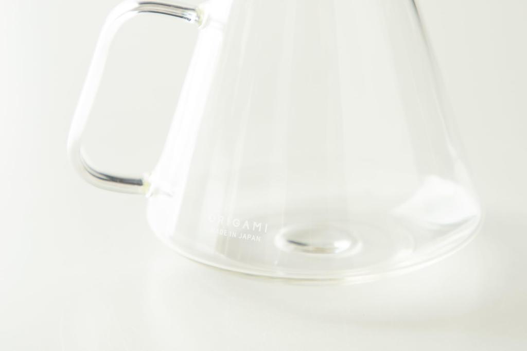 Servitor de cafea ORIGAMI Sticla cu HARIO 710ml (când este plin) SERVER DE CAFEA