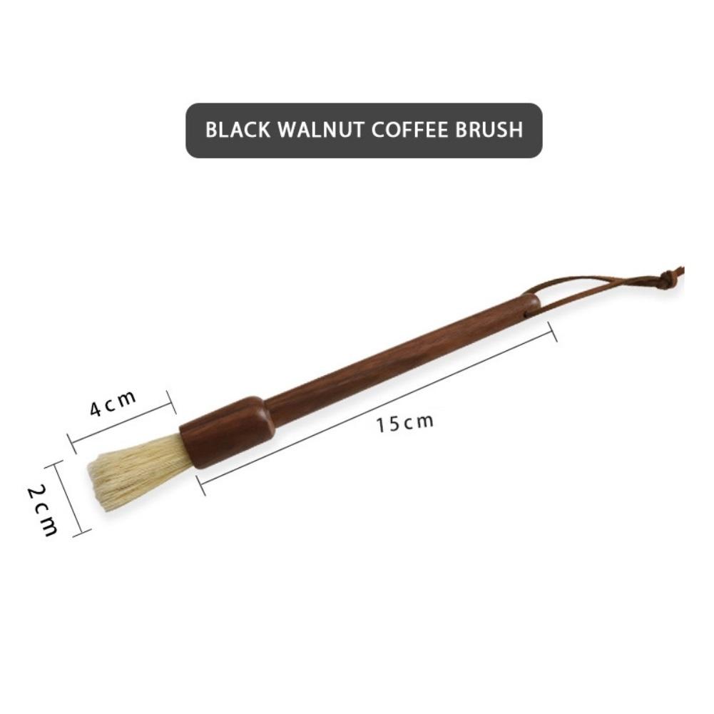 

Щетка для чистки кофемолки, щетка для эспрессо, аксессуары для дома, кухонный инструмент для бариста, щетка с ручкой из натурального дерева