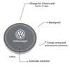 For VOLKSWAGEN VW Color Luminous Car Water Cup Coaster Holder Car Led Atmosphere Light For Volkswagen Golf Polo Passat b6 Tiguan