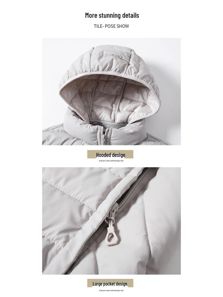 2025 Podzim/Zima Pánská Lehká Teplá Bavlněná Vesta Bez Rukávů - Trendy Módní Styl