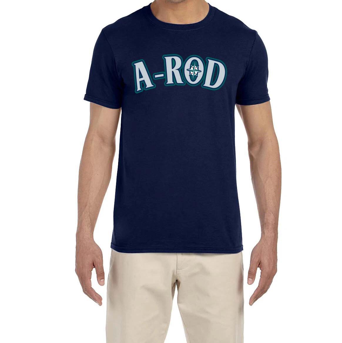 Seattle Mariners Alex Rodriguez A-Rod Logo T-Shirt XL