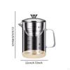 Kitchen Oil Separator Grease Container Easy To Use Dustproof Large Capacity Drain Soy