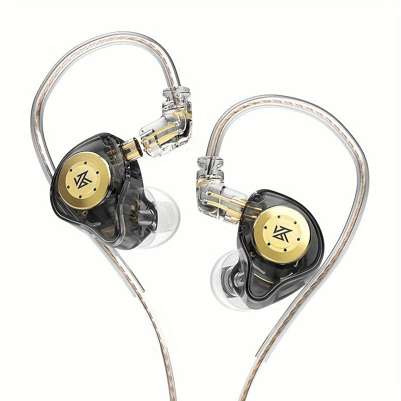 

KZ EDX PRO HiFi Дротові IEM Навушники-вкладиші з роз ємом 3.5 мм, Навушники-монітори для вух з мікрофоном, Знімний кабель, Глибокий бас, Напіввідкрита гарнітура для мобільних телефонів No Mic чорний