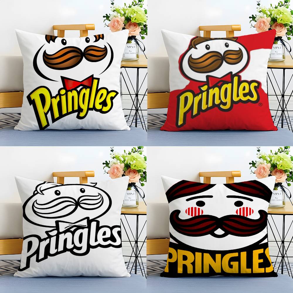 Classic Personality P-Pringles-MT Pillow Case Printing Pillowcase Living Room Sofa Cushion Cover Bedroom Room Decor
