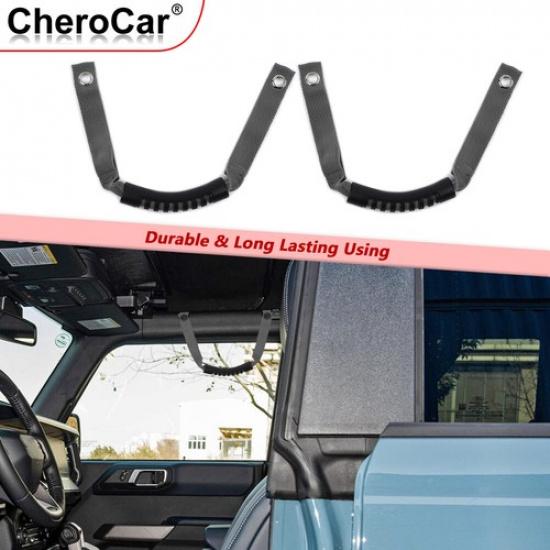 2er-Pack Überrollbügel-Haltegriffe Griffgriff Zubehör Für Ford Bronco + Grau