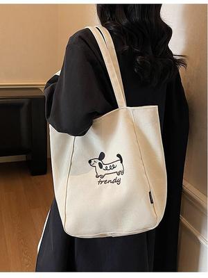 2025 Autumn/Winter Women's Lightweight Korean Style Tote Bag - Large Capacity, Simple Fashion, Commuter-Friendly