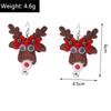 Creative New Best-selling Elk Christmas Tree Cartoon Bells Santa Claus Earrings Ladies Fashion Jewelry Pendientes Festival Gifts