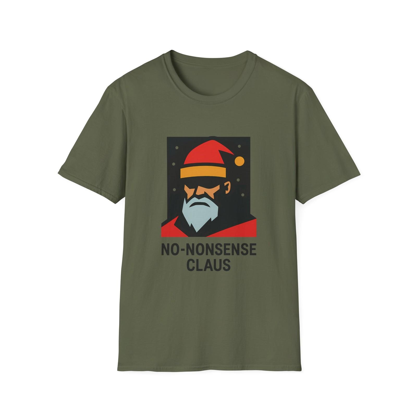 Unisex Softstyle T-Shirt Mens Womens Tees Top Stern Santa Rooftop Night Spooky Christmas Holiday 3XL