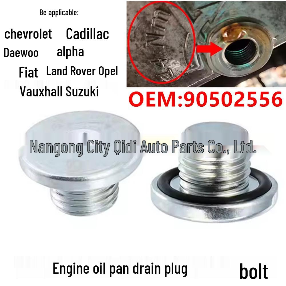Engine Oil Pan Drain Plug Bolt for Chevrolet Cruze, Cadillac, Opel - 90502556