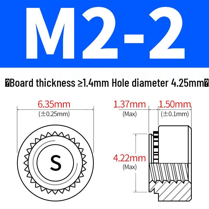 Galvanized Sheet Metal Rivet Nut S-M2-M12