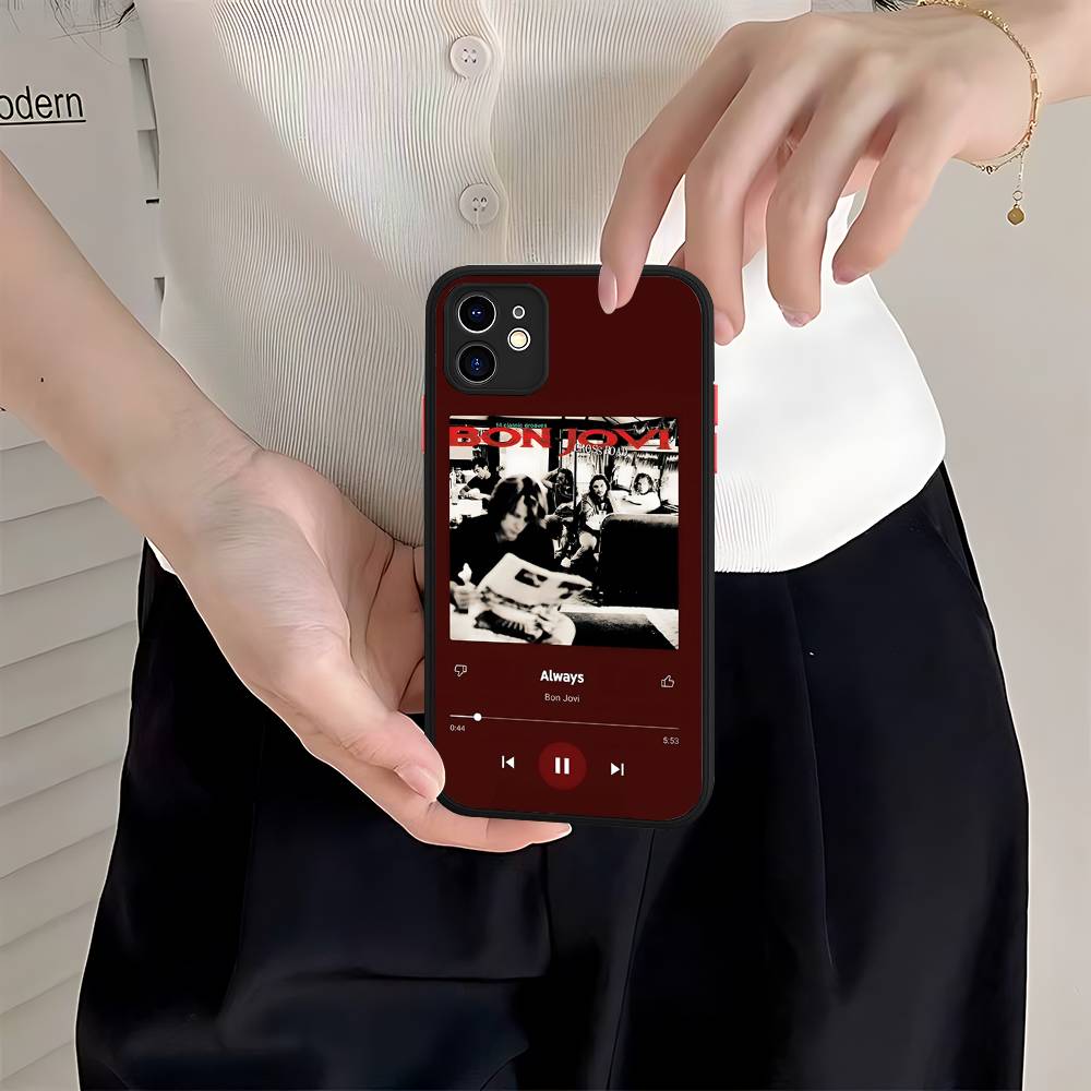 B-BonS J-Jovi Phone Case For IPhone 16e 16 15 14 13 12 11 Pro Max X XS Max Plus Matte Clear
