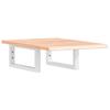 VidaXL Wall-mounted Vanity Shelf Steel and Solid Oak Wood 3302556