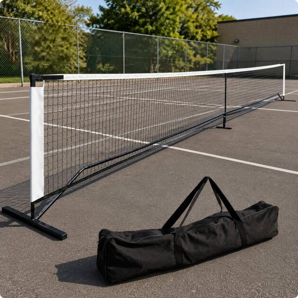 Portable Pickleball Net Practice Mesh Freestanding Outdoor for Backyard