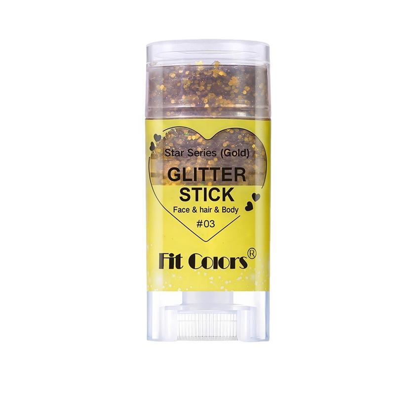 Fit Colors 6 Waterproof Body Paint Sequin Stick Face Lip Star Glitter Eyeshadow Holiday Stage Makeup