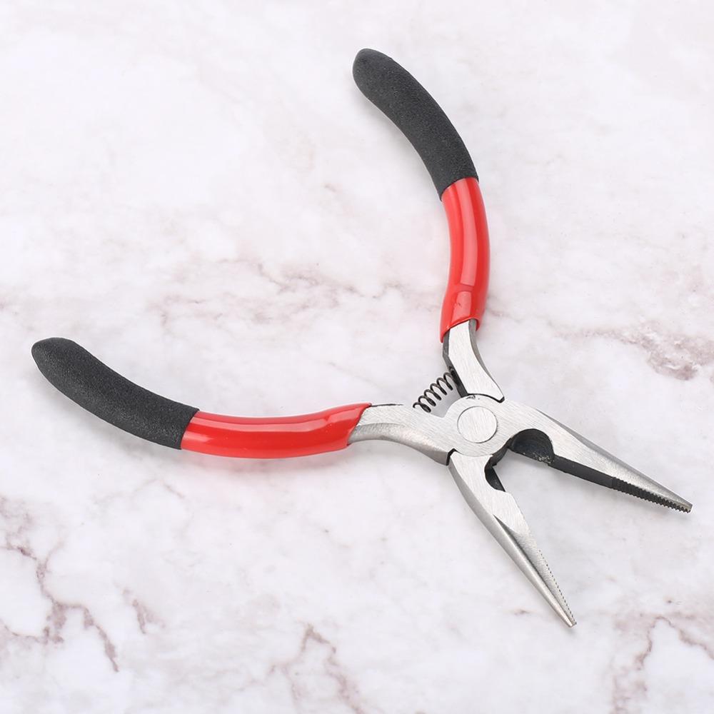 Non-Slip Grip Long Nose Pliers Steel Construction Wire Cutter Pliers Electrical Work