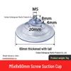 M4-M8 Transparente PVC-Saugnapf mit Gewindestange