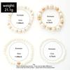 DIEZI 3 Colors Ethnic CCB Imitation Pearl Heart Beads Strand Bracelets Bohemian Rope Bracelet Set For Women Men Party Jewelry