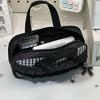 Handheld Pencil Case Plaid Polka Dot Stationery Bag Aesthetic Stationery Organizer  Students