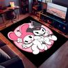 Sanrio My Melody and Kuromi Printed Absorbent Washable Carpet, Non-Slip Bathroom Mats, Kitchen Rugs, Yoga Mat,Living Room Entrance, Camping Picnic Rug