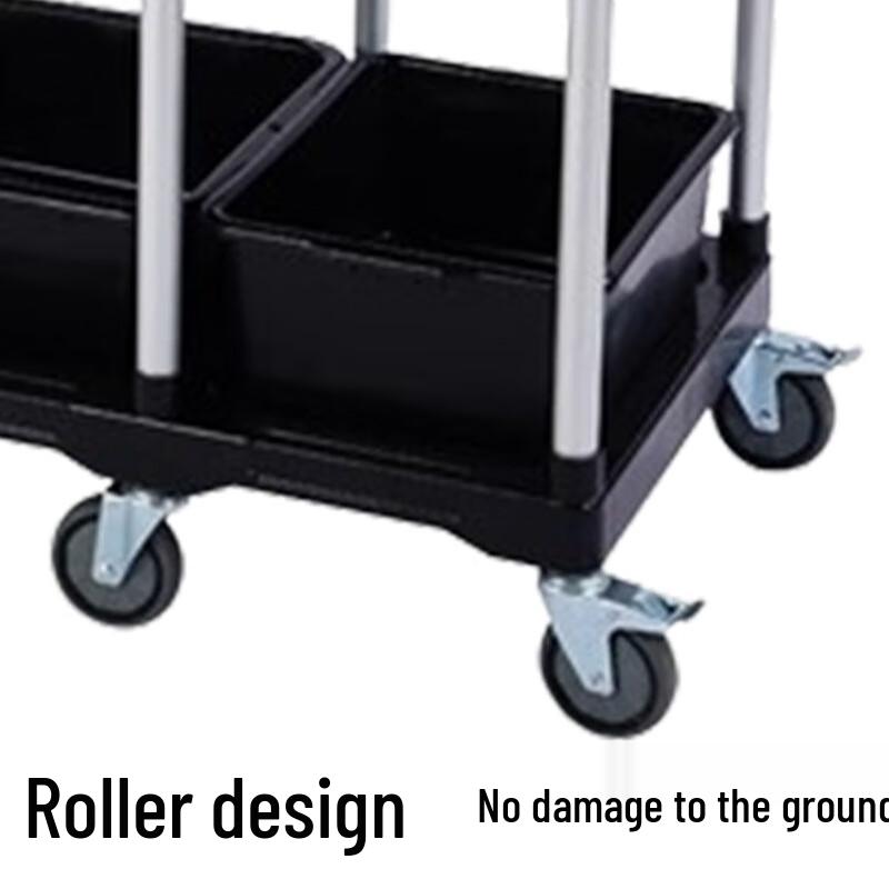 Sule Heavy Duty Restaurant Bussing Cart with Double Handles